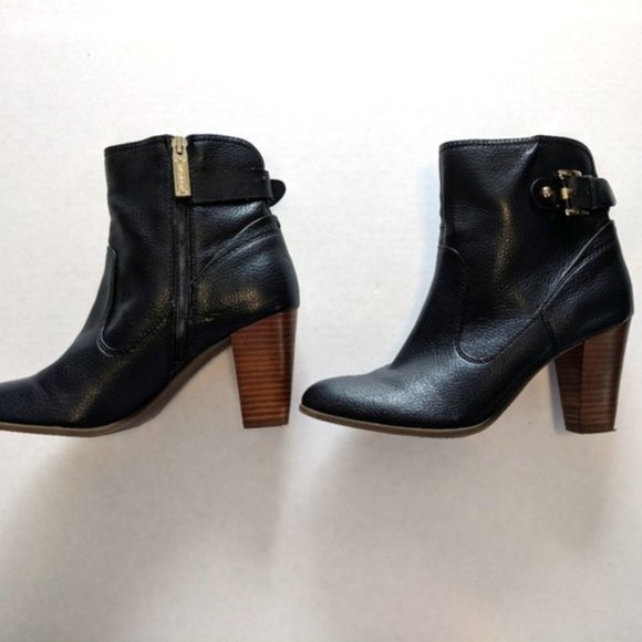 Tommy Hilfiger Black & Brown Ankle Boots - Size 7 - Picture 3 of 6